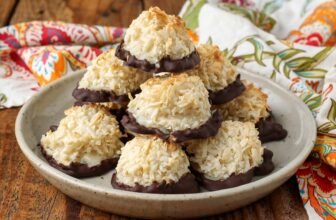 Chocolate Dipped Coconut Macaroons – Barefeet within the Kitchen